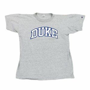 Vintage 70s 80s Champion Duke University Single Stitch USA Made T-Shirt Mens XL